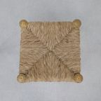 4x Vintage Barkruk Hout En Riet 1970s thumbnail 8