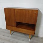 Vintage Highboard Wandkast Barkast Teak thumbnail 5