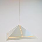 Vintage Hanglamp Dijkstra Lamp Metaal Pyramide 1970 Vierkant thumbnail 5