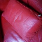 Rood Leren Lounge Fauteuil Door Calia Italia, 1990S thumbnail 14