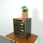 Oude Houten Ladekast Naaigaren Kast Amann Nahseide thumbnail 11