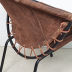 Fauteuil Jaren 50 – Leer – Balloon Chair -(mf44) thumbnail 10