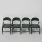 Set Van 4 Industriële Stalen Klapstoelen Du-Al Dare Inglis thumbnail 6