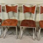 Set Van 4 Vintage Design Eetkamerstoelen thumbnail 8