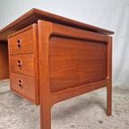 Arne Vodder, G.V. Møbler Vintage Jaren 60 Deens Bureau Teak thumbnail 10