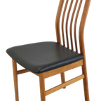 Set Van 6 Kai Kristiansen Stoelen Voor Schou Andersen Vintage 'lille Arden' thumbnail 5