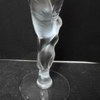 Schitterend Fabergé Champagneglas 'kissing Doves" Met Matglazen Duiven, Jaren 80 thumbnail 8