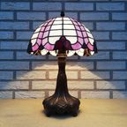 Tiffany Lamp Met Roze thumbnail 2