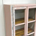 Brocante Antieke Vitrinekast Gaas thumbnail 6