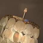 Opaline Capiz Parelmoer Goud Frame Schelp Hanglampen Meerdere Beschikbaar thumbnail 17