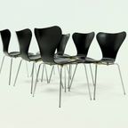 Set Of 6 Butterfly Chairs Model 3107 By Arne Jacobsen For Fritz Hansen 1990s thumbnail 8