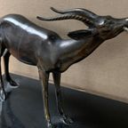 Beeldje "Meisje Met Een Geit". Art Deco. thumbnail 10
