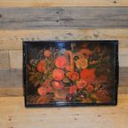 Houten Dienblad Met Bloemen thumbnail 4