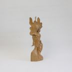 Art Deco Balinese Woodcarving Of A Couple, 1930S thumbnail 8