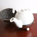 Vintage Theepot Keep Hot Art Deco Stijl, Nederland Jaren '50/'60 thumbnail 2