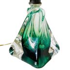 Mid-century Lampenvoet Groen Glas Val Saint Lambert 1950’s thumbnail 3