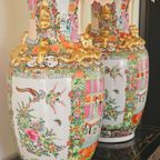 Aziatische Vazen Groot Model 46cm Kleurrijk, Set Chinese Vaas. thumbnail 3