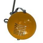 Herda - Space Age Wall Lamp - Yellow Shade, Black Base And Chromed Upright (rare Model) thumbnail 11