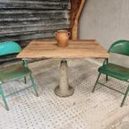 Oude Tuinset Tafel Met 2 Klapstoelen Industriële Tuinset thumbnail 12