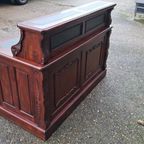 Klassiek Engels Bureau, Partnerdesk Schrijftafel Met Opzets thumbnail 3