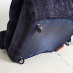 Vintage Fauteuil "Cloud" In Ribfluweel thumbnail 4