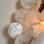 10Beschikbaar ! Capiz Schelpen Wandlampen Lamp Goud Frame Opaline Schelpen thumbnail 3