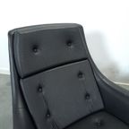 Zwarte Skai Kunstleder Draaifauteuil Uit Zweden thumbnail 7