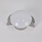 Vintage Solzi Luce Plafondlamp Papillon Melk Glas Lamp Italy thumbnail 9