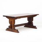 Antieke Vintage Mid-century Brutalist Eettafel thumbnail 2