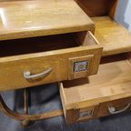 Vintage Kaptafel - Toilettafel - Spiegelkast thumbnail 16