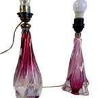 Vintage Pink Murano Lampenvoet / Tafellamp thumbnail 5