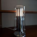 Strakke Chromen Tafellamp Design Lamp thumbnail 5