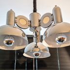 Mooie Vintage Chrome Space Age Hanglamp Van "Massive" Jaren 70S thumbnail 3