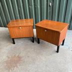 Vintage Teak Nachtkastjes - Set Van 2 thumbnail 8