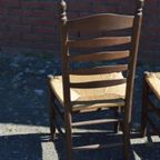 Knopstoelen Donker Eiken Set Van 4 thumbnail 2