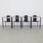 4X Postmodern Dining Chair By Karl Friedrich Förster For Kff, 1980S thumbnail 2