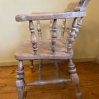 Engelse Countryhouse Bureaustoel Stoel 19e Eeuws thumbnail 8