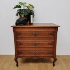 Vintage Queen Ann Ladekastje, Commode, Ladekast Badkamermeubel thumbnail 13