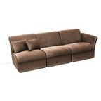 Vintage 3-Zits Bank Chaise Longue Gemaakt In De Jaren ’70 thumbnail 6