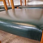 6 X Model 401 Eetkamerstoelen Van Jorgen Henrik Moller, Dene thumbnail 8