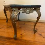 Messing Tafeltje Bijzettafel Salontafel Jaren 60 Louis Seize Stijl Frans thumbnail 8