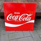 Emaille Reclamebord, Coca-Cola, Langcat Holland. thumbnail 2