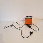 Vintage Spot Philips Cube Light Oranje Lamp Jaren 70 thumbnail 5