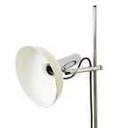 Mid-Century Verstelbare Vloerlamp Chroom Wit 1960’S thumbnail 6