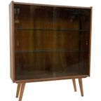 Vintage Wandkast Kast Vitrine Jaren 60 Design Glas thumbnail 2