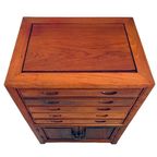 Vintage Chinees Houten Ladekastje Bestekkist 1950’s thumbnail 9