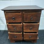 Rustieke Vintage Houten Ladekast Wandkast thumbnail 9