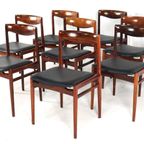 Set 8 Palissander Stoelen 'vesterlund' Vintage thumbnail 2