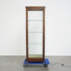 Prachtige, Zeldzame Antieke Engelse Vitrinekast/ Winkeldisplay Met Verlichting Uit Eind 19e Eeuw thumbnail 11