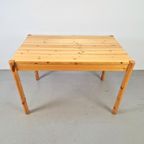 Vintage Grenen Pine Rechthoekige Eettafel Deens Design ‘60 thumbnail 7